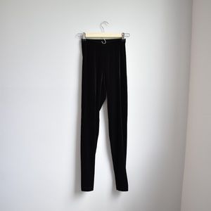 American Apparel Velvet Black HighWaisted Leggings